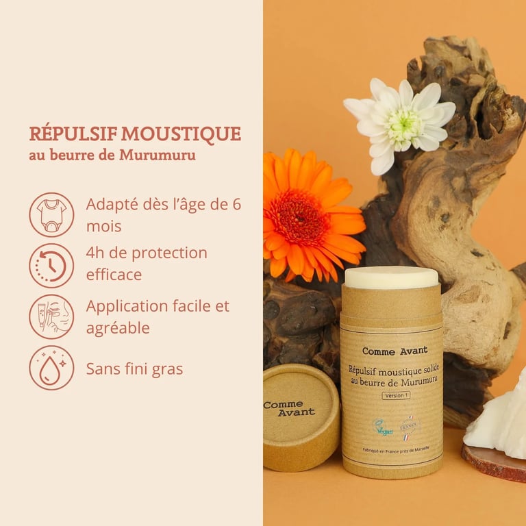 Comme Avant Répulsif anti-moustique naturel , solide ou liquide! Image 3
