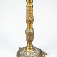 Image 10 of Lampe Art Nouveau en bronze et pâte de verre orange marmoréen 1920