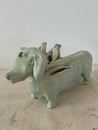 Image 1 of Winged Creature: Green Dachshun