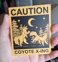 Coyote X-ing Sticker 