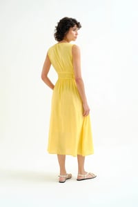 Image 4 of  Vestido midi amarillo de CF