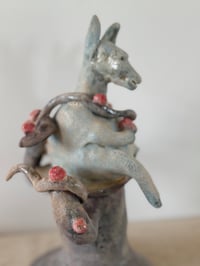 Image 1 of One Legged Donkey in his apple tree