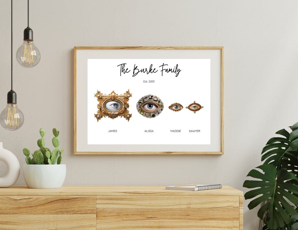 Image of Family Name Print / The Eyes Have It