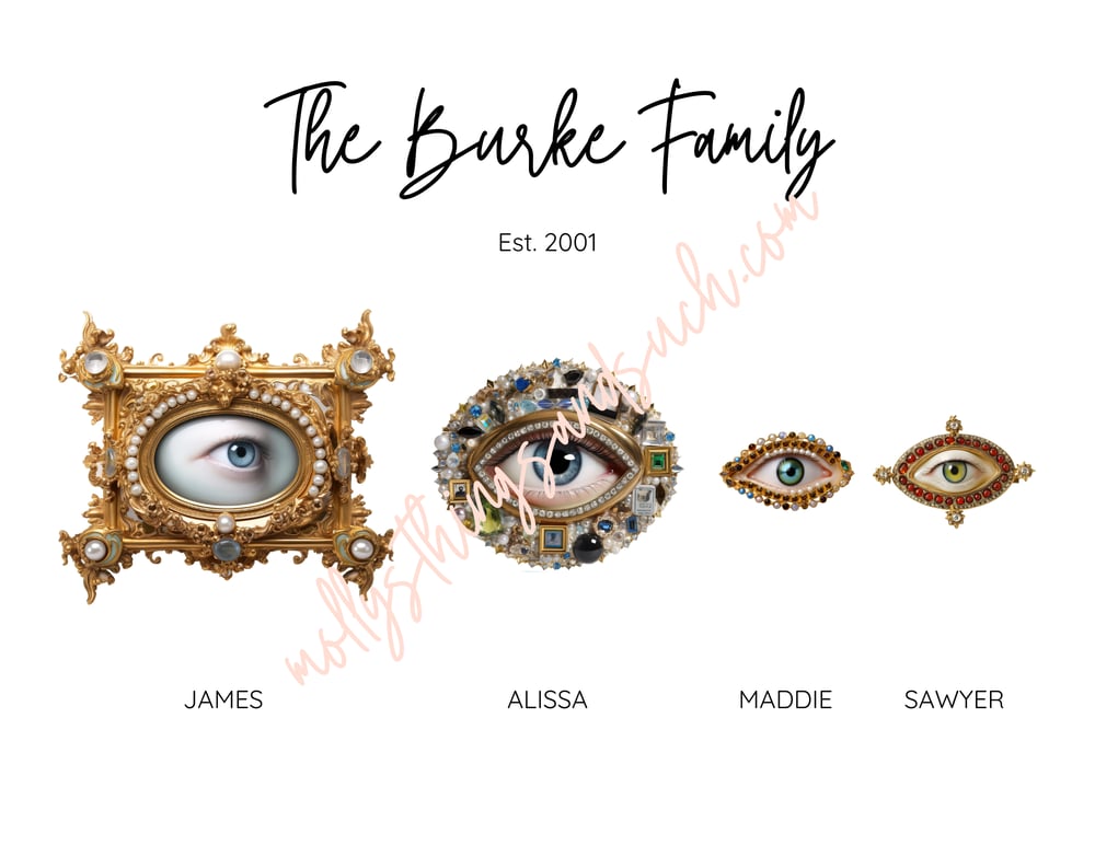 Image of Family Name Print / The Eyes Have It