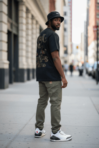 Image 2 of Wood Camo Thank you T-shirt