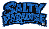 Image 2 of Salty Paradise Classic Logo Hoodie – Coastal Edition