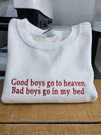 Image 2 of Good boys go to heaven hoodie