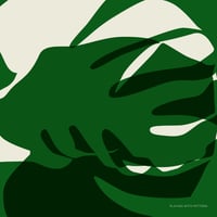 MONSTERA SQUARE 100% SILK TWILL SCARF