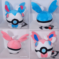 Image 3 of Sylveon Poké Ball Plush Set