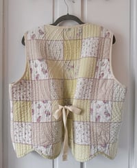 Image 3 of Handmade Upcycled Patchwork Quilted Vest 