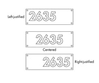 Image 3 of Premium Stainless Steel House Numbers Sign - Custom Address Plaque (6" x 18")