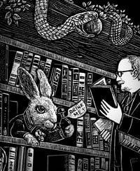 Image 5 of »Der Bücherwurm« (Small Print)