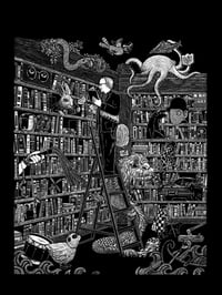 Image 1 of »Der Bücherwurm« (Small Print)