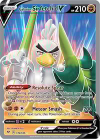 Galarian Sirfetch'd V (Full Art) - SWSH04: Vivid Voltage - Near Mint