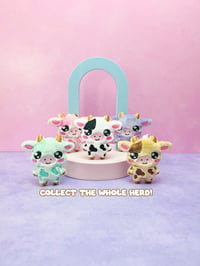 Image 5 of Chibi Zombie Cow Cute Bag Charm Plushie Accessory