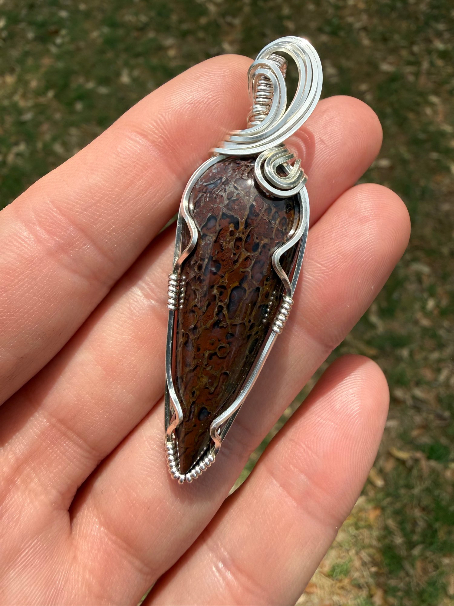 Dinosaur Bone (gem bone - cut by me)