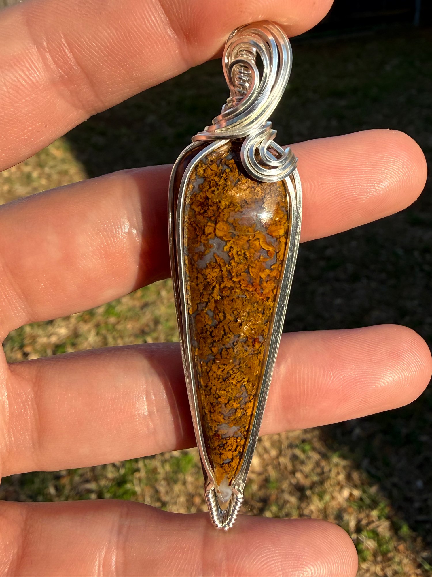 Riviera Moss Agate (cut by me)