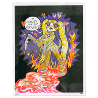 "Coming 4 U" Risograph print