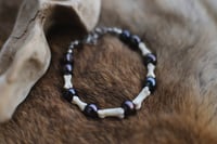 Image 1 of Bracciale Falangi di Volpe e Perle nere