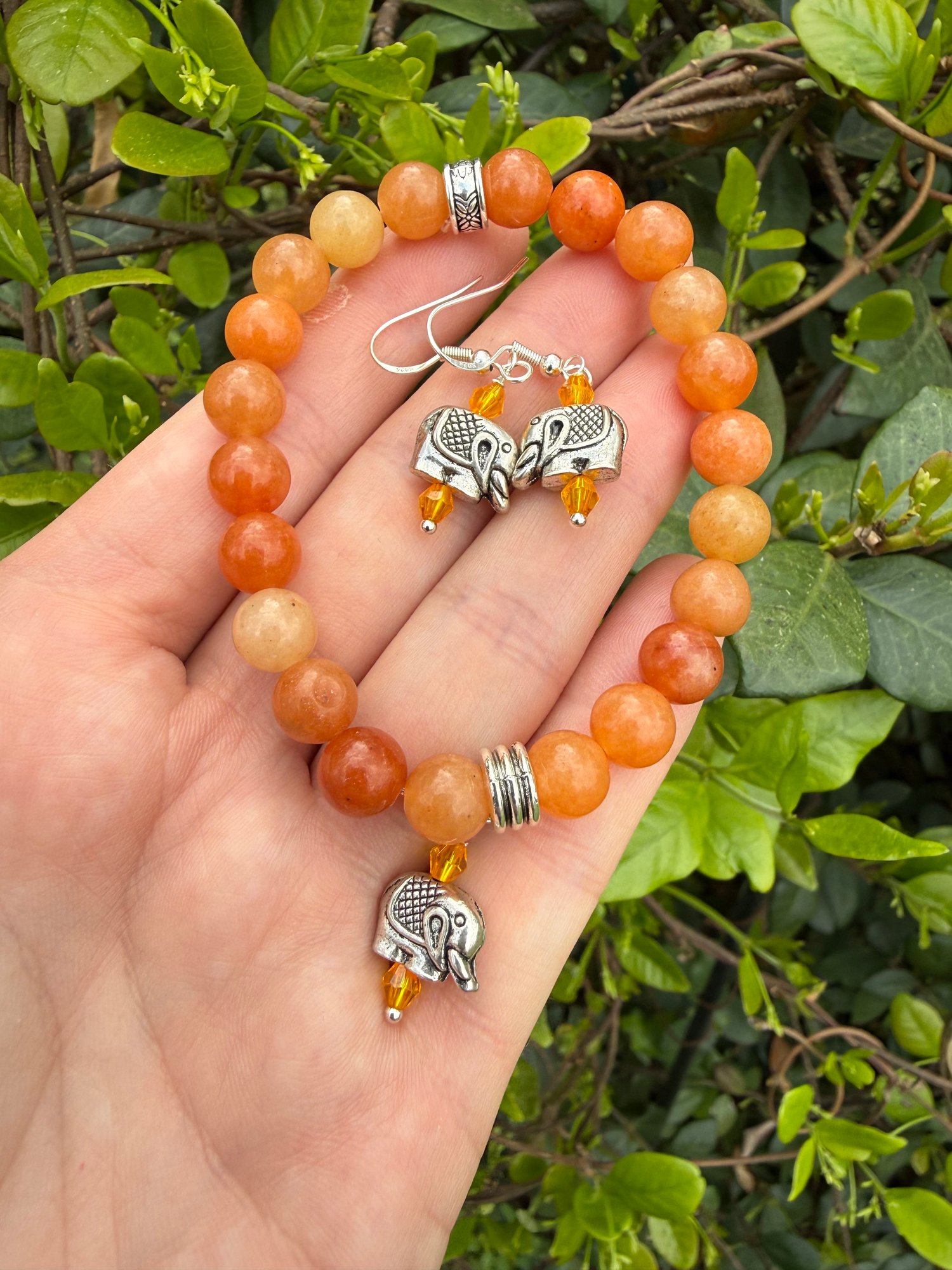 Orange aventurine Set
