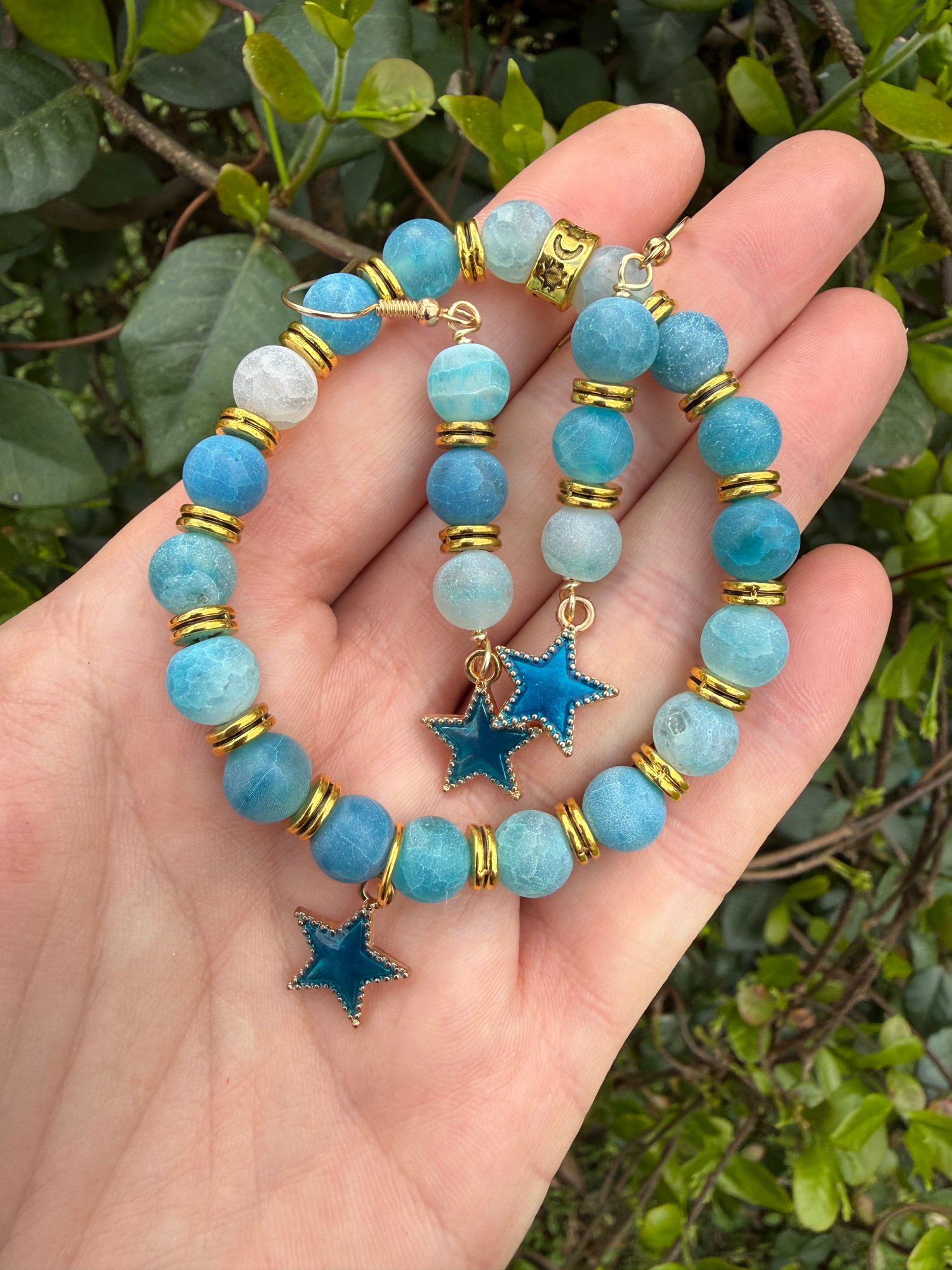 Dyed Blue Agate Set