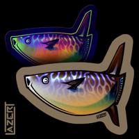 Image 1 of Slender Sunfish - Stickers