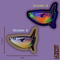Image 2 of Slender Sunfish - Stickers