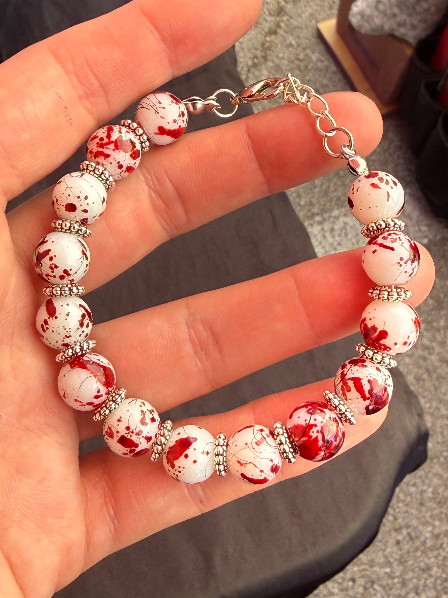 Bloodsplatter Clasp Bracelet #2