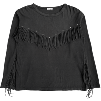 Image 1 of 80's Milkboy Fringe Long Sleeve - L