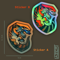 Image 2 of Blue-Tongued Skink - Stickers