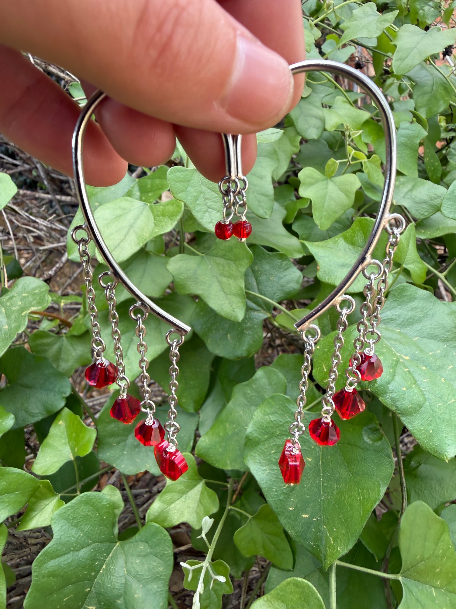 Glass bead Ear Cuffs