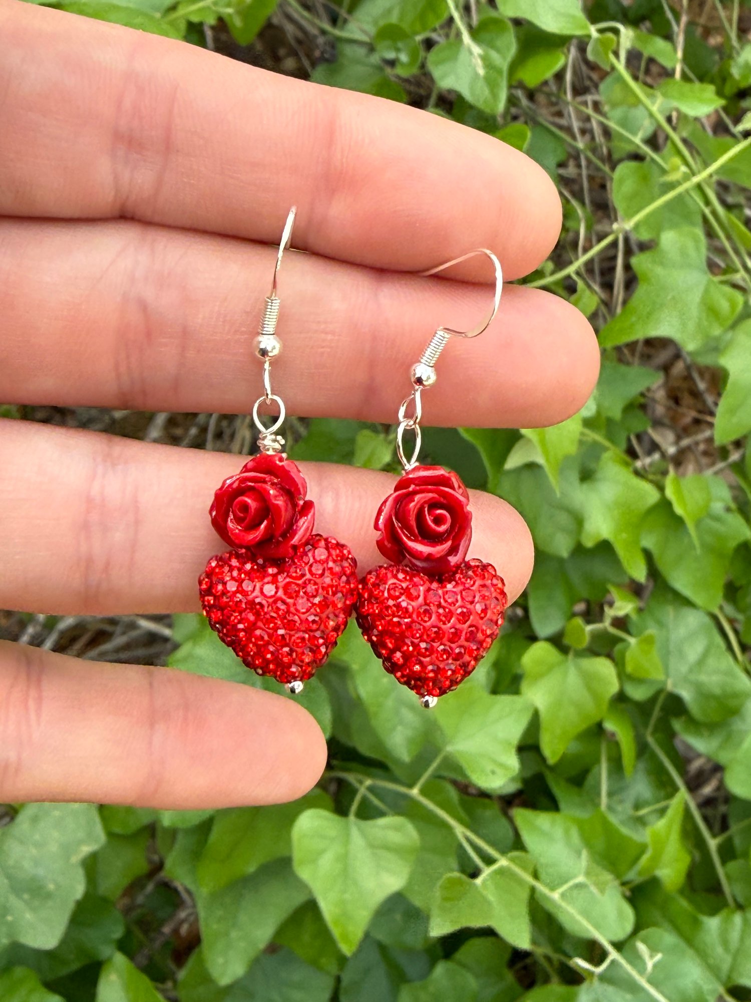 Sparkle Heart Earrings
