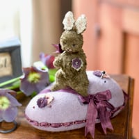 Image 2 of Chocolate Bunny ~ Original Work ~ 6.5" x 6.5"