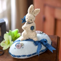 Image 2 of White Chocolate Bunny ~ Original Work ~ 6.5" x 6.5"