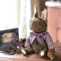 Image 1 of Chocolate Rabbit ~ Original Work ~ 9" to ear tips