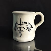 Image 1 of This Is Fine Dagger Mug