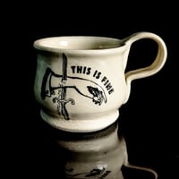 Image 2 of This Is Fine Dagger Mug