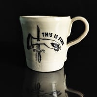 Image 3 of This Is Fine Dagger Mug