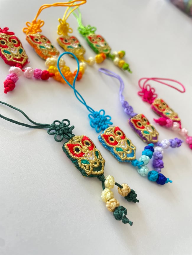 'owl' traditional korean tassel norigae