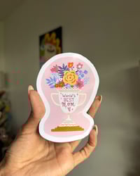 Image 2 of World's Best Mom Vinyl Sticker