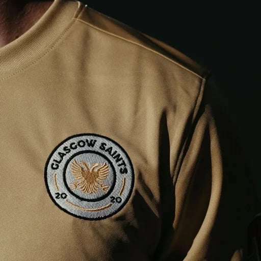 Glasgow Saints "Squad" Shirt in Gold (Scottish National Whisky Festival)