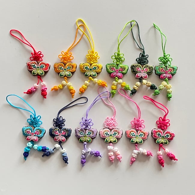 'butterfly' korean traditional norigae charm