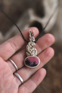 Image 2 of Collana Lepre e Rodocrosite