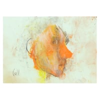 Image 1 of Glanced - Charcoal and Soft Pastels on Paper 