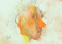 Image 2 of Glanced - Charcoal and Soft Pastels on Paper 