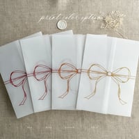 Image 16 of Minimalist ribbon bow vellum wrap PACK of 10