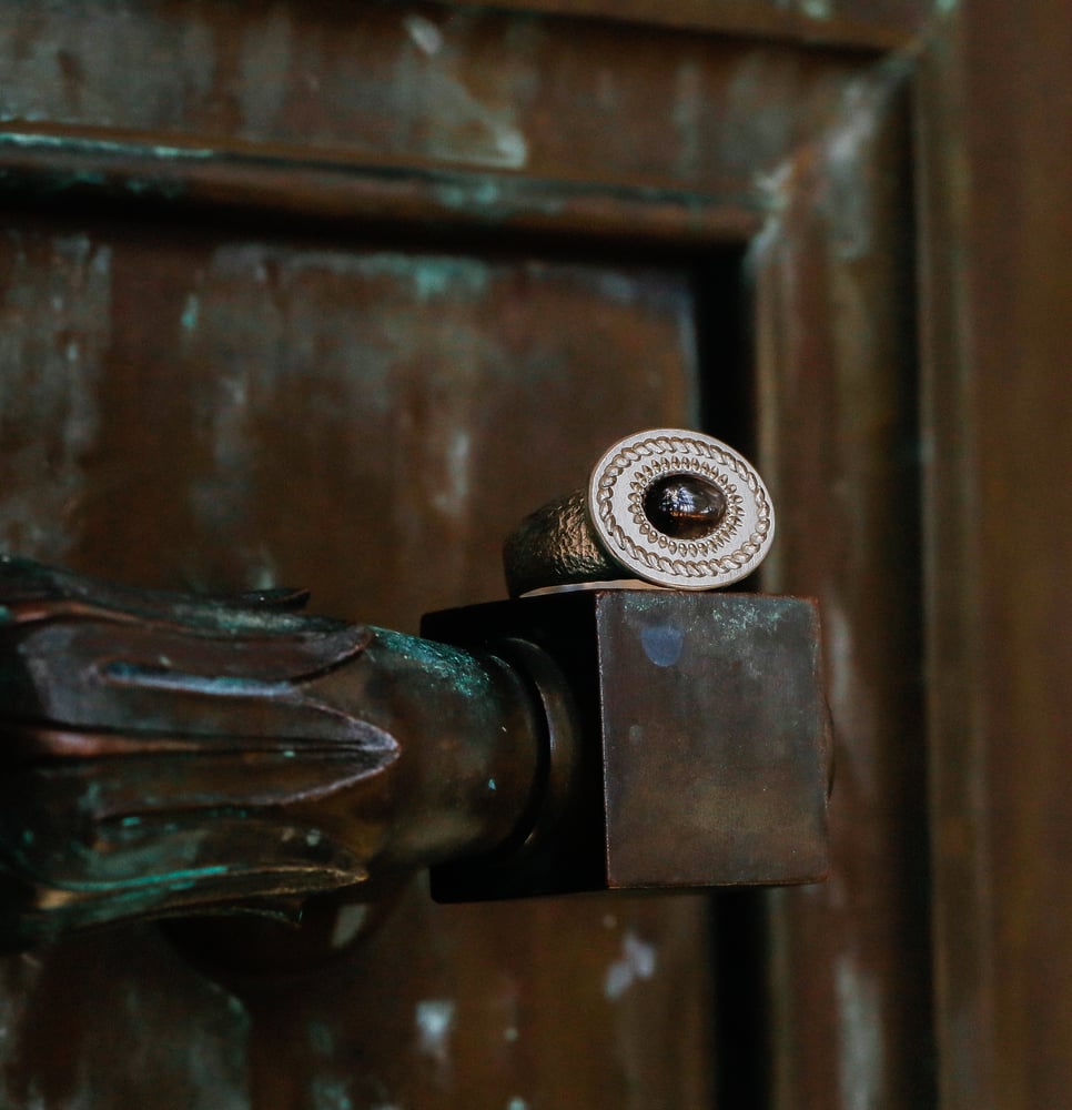 Image of Black Star Diopside Ring 