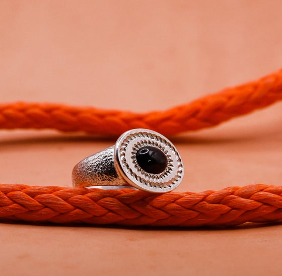 Image of Black Star Diopside Ring 