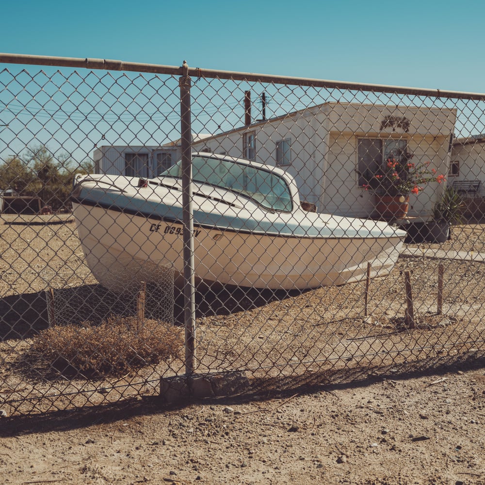 Image of yard boat, Bombay Beach