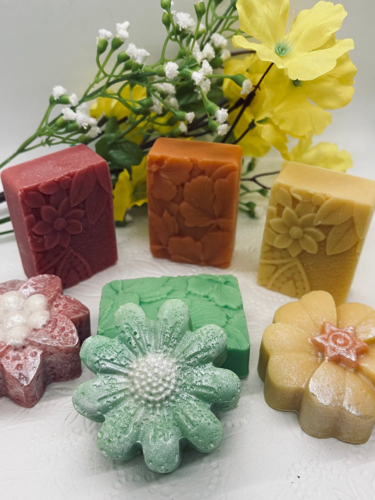 Image of Flowers & Squares